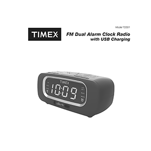 Timex T2351 Alarm Clock Radio User Manual